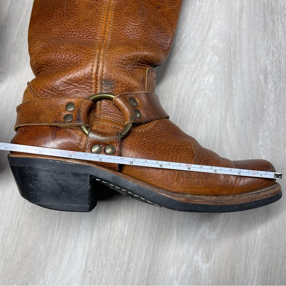 Frye Brown Leather Harness Boots - Picture 13 of 13